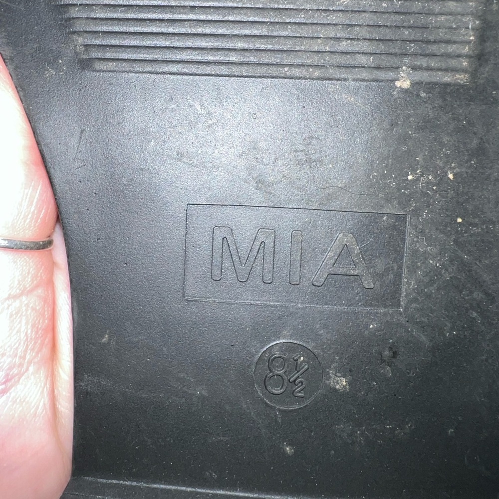 MIA Black Buckle Gladiator Sandals - Picture 6 of 7